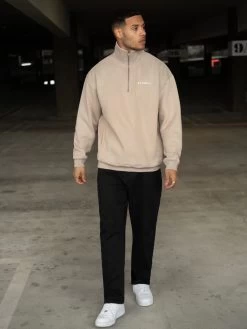 Marlow 1/4 Zip Jumper - Sand -Trend Wear Sales 2653Sand 04D