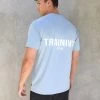 Relaxed Training T-Shirt - Light Blue -Trend Wear Sales 2686TBlue 05LEADD