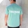 Relaxed Training T-Shirt - Sage Green -Trend Wear Sales 2686TSage 07BACKLEADD