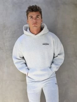 Training Club Relaxed Hoodie - Marl White -Trend Wear Sales 2693TMarlWhite 02D