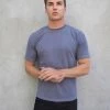 Soft Textured T-Shirt - Slate Grey -Trend Wear Sales 2713Grey 04LEADD