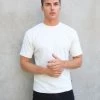 Soft Textured T-Shirt - Off White -Trend Wear Sales 2713OffWhite 03LEADD