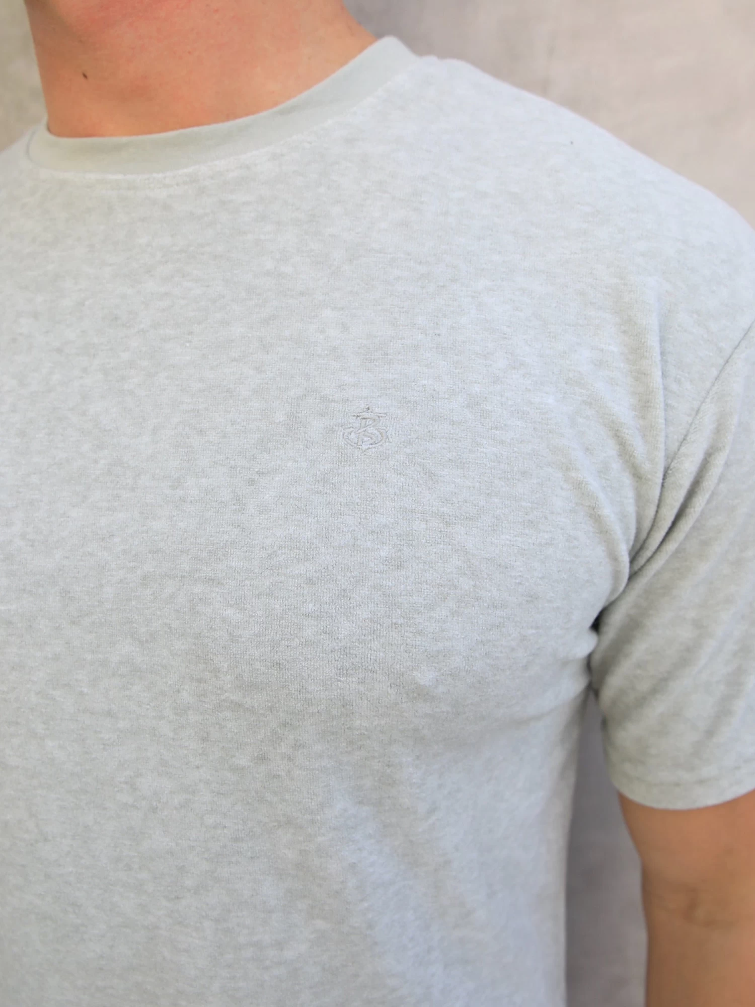 Soft Textured T-Shirt - Light Sage 5 Soft Textured T-Shirt - Light Sage - Image 3