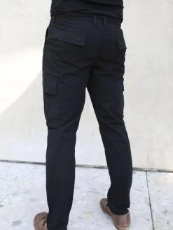 Cargo Trousers - Black -Trend Wear Sales 2719Black 03D