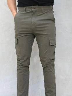 Cargo Trousers - Grey -Trend Wear Sales 2719Grey 02D