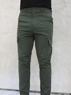 Cargo Trousers - Khaki Green 11 Cargo Trousers - Khaki Green -Trend Wear Sales 2719Khaki 01D