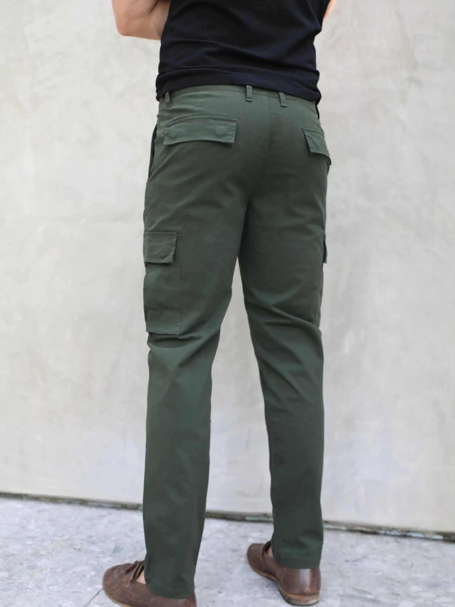 Cargo Trousers - Khaki Green 5 Cargo Trousers - Khaki Green - Image 3