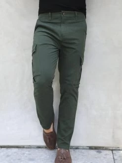 Cargo Trousers - Khaki Green 10 Cargo Trousers - Khaki Green -Trend Wear Sales 2719Khaki 05D