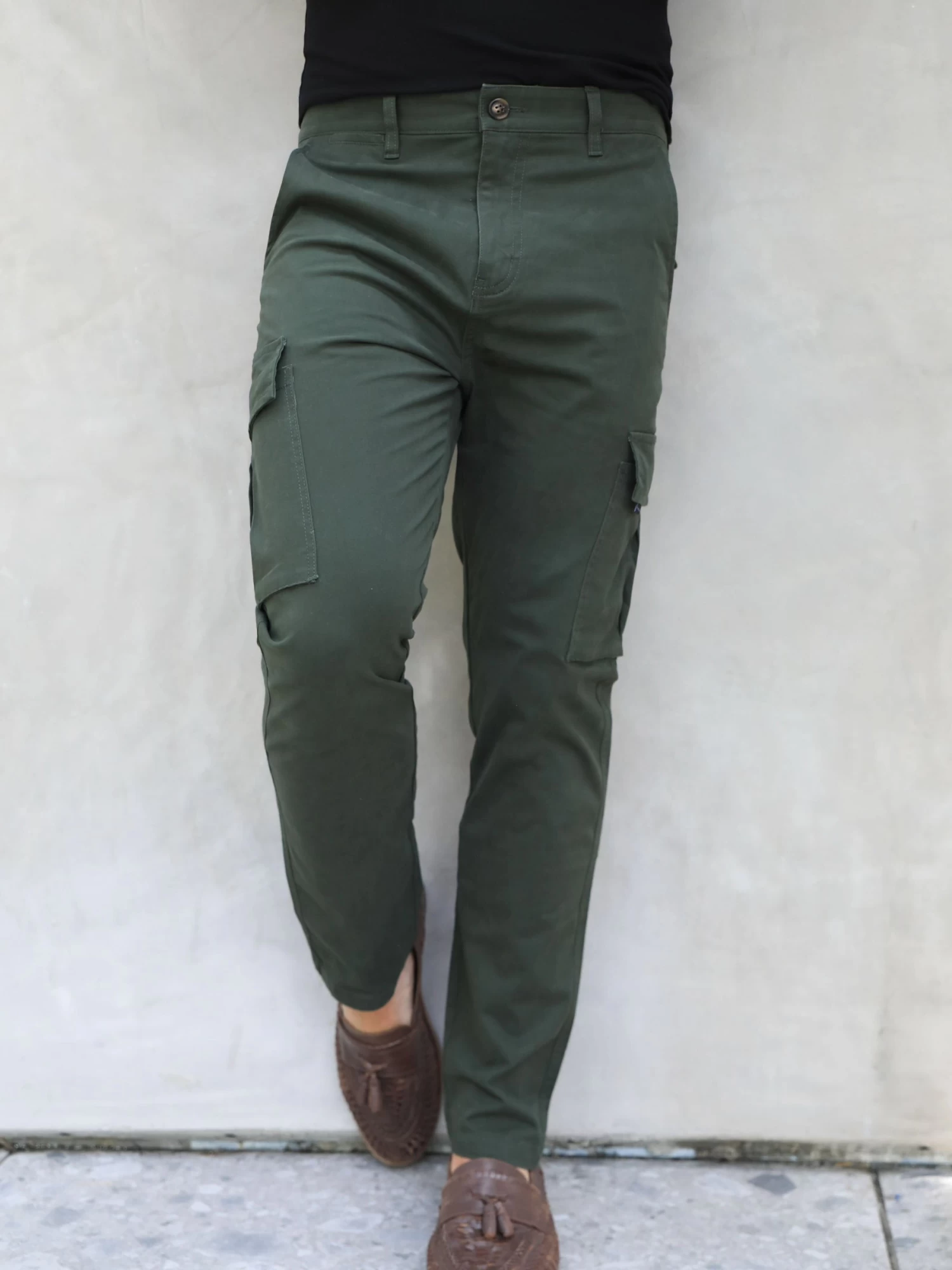 Cargo Trousers - Khaki Green 6 Cargo Trousers - Khaki Green - Image 4