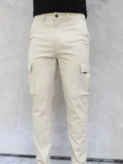 Cargo Trousers - Tan -Trend Wear Sales 2719Sand 01D