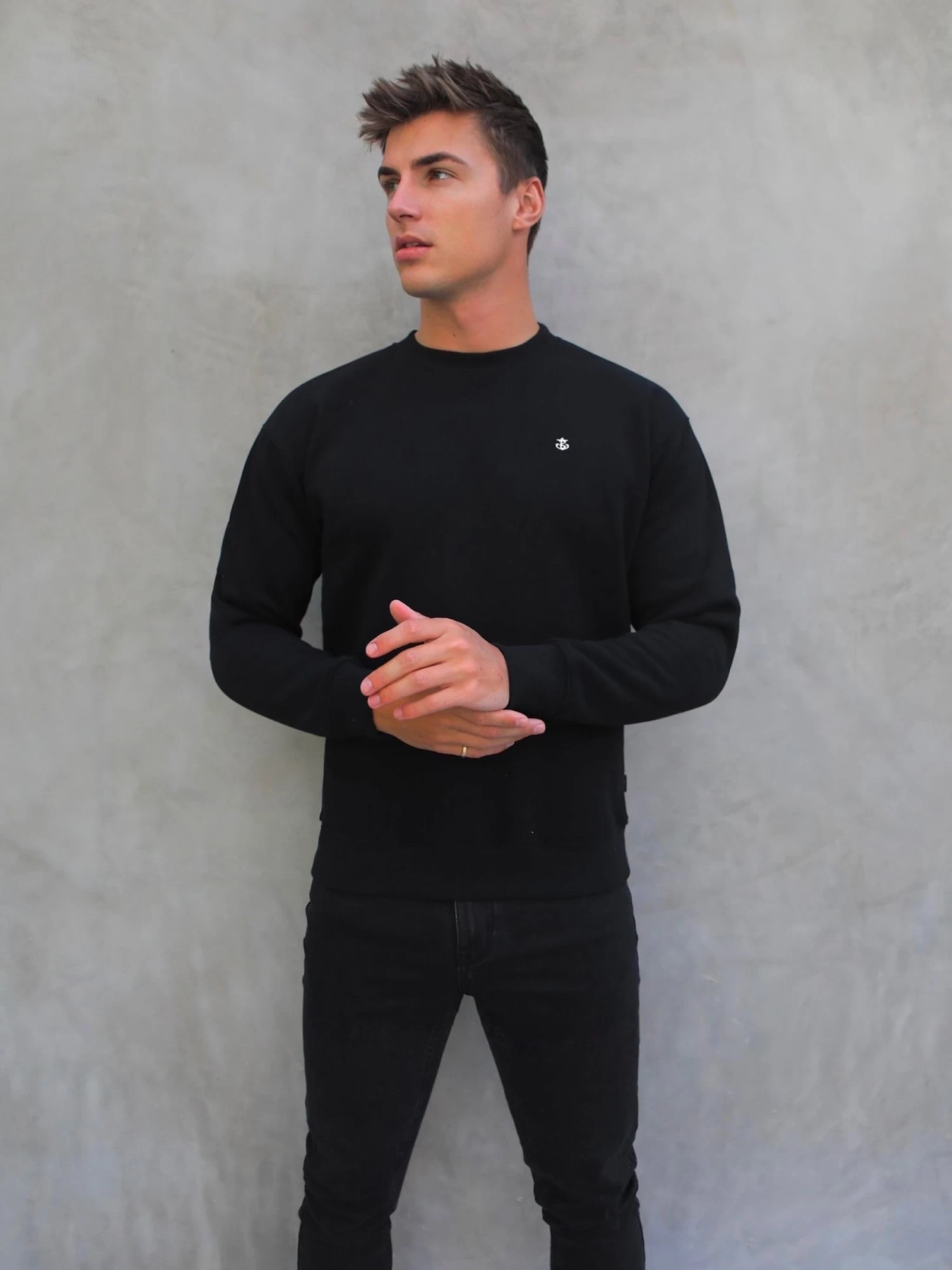 Preston Relaxed Jumper - Black 6 Preston Relaxed Jumper - Black - Image 4