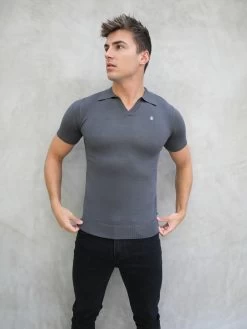Oakland Polo - Charcoal -Trend Wear Sales 2723Charcoal 04D