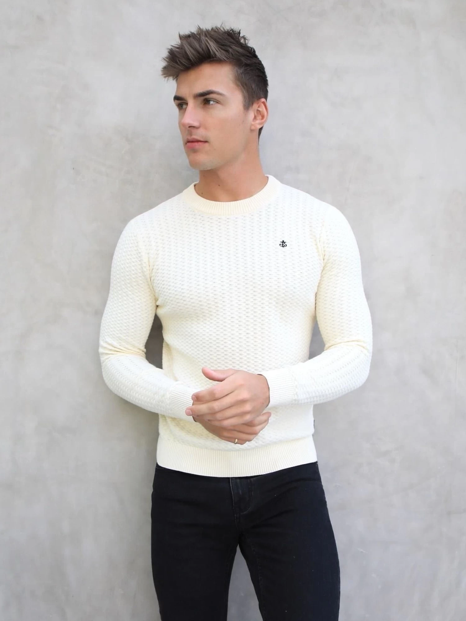 Moreno Relaxed Jumper - Cream 4 Moreno Relaxed Jumper - Cream - Image 2