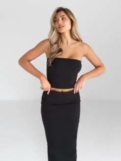 Alessia Maxi Skirt - Black 10 Alessia Maxi Skirt - Black -Trend Wear Sales 2738 2Black 05D