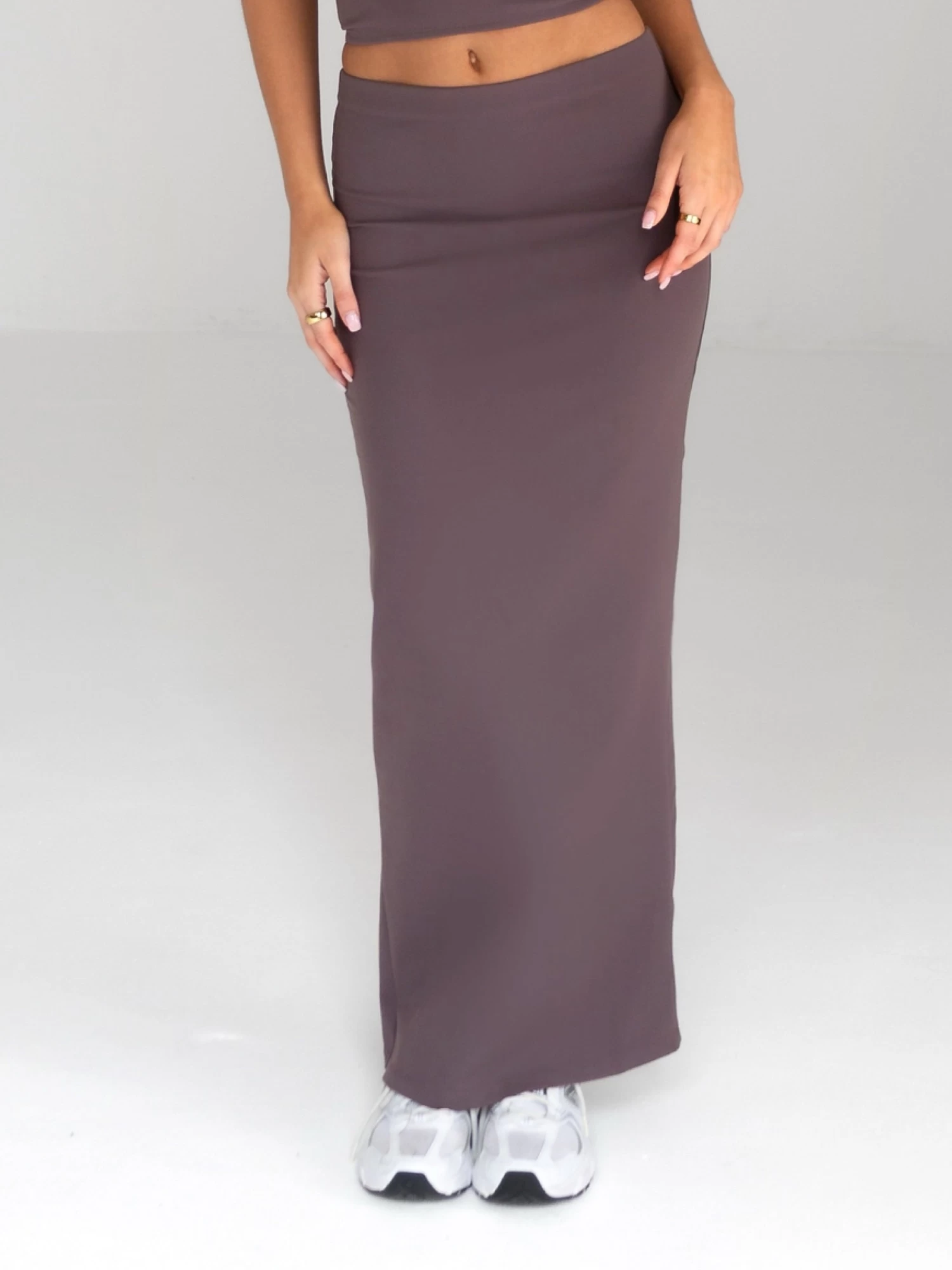 Alessia Maxi Skirt - Mocha 3 Alessia Maxi Skirt - Mocha
