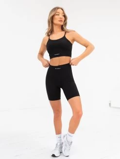 Soft Sculpt Cycling Shorts - Black -Trend Wear Sales 2742Black 03D