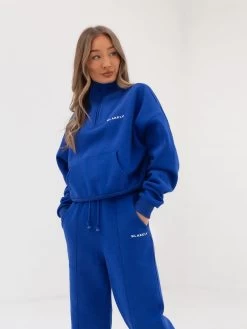 Everyday 1/4 Zip Jumper - Cobalt Blue -Trend Wear Sales 2760 ZIP BLUE 02D