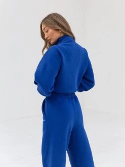 Everyday 1/4 Zip Jumper - Cobalt Blue -Trend Wear Sales 2760 ZIP BLUE 04D