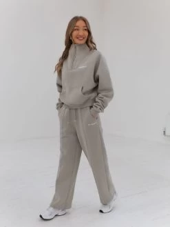 Everyday 1/4 Zip Jumper - Grey -Trend Wear Sales 2760 ZIP GREY 02D