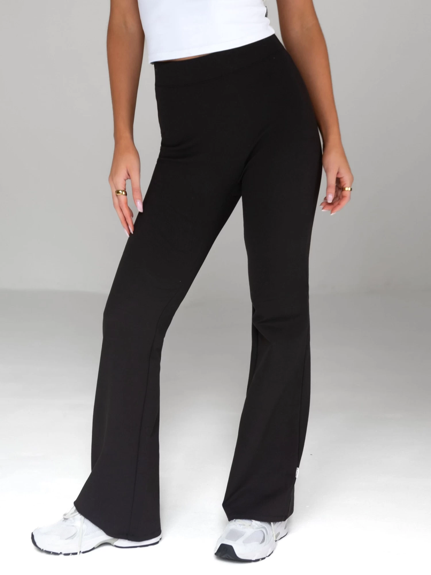Alessia Flared Trousers - Black 4 Alessia Flared Trousers - Black - Image 2
