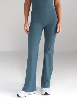 Alessia Flared Trousers - Dark Teal -Trend Wear Sales 2761 2Teal 04D