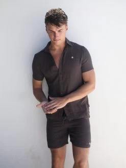 Siena Shirt - Dark Brown 12 Siena Shirt - Dark Brown -Trend Wear Sales 2781Charcoal 01D