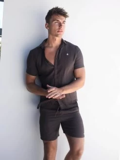 Siena Shirt - Dark Brown 11 Siena Shirt - Dark Brown -Trend Wear Sales 2781Charcoal 02D