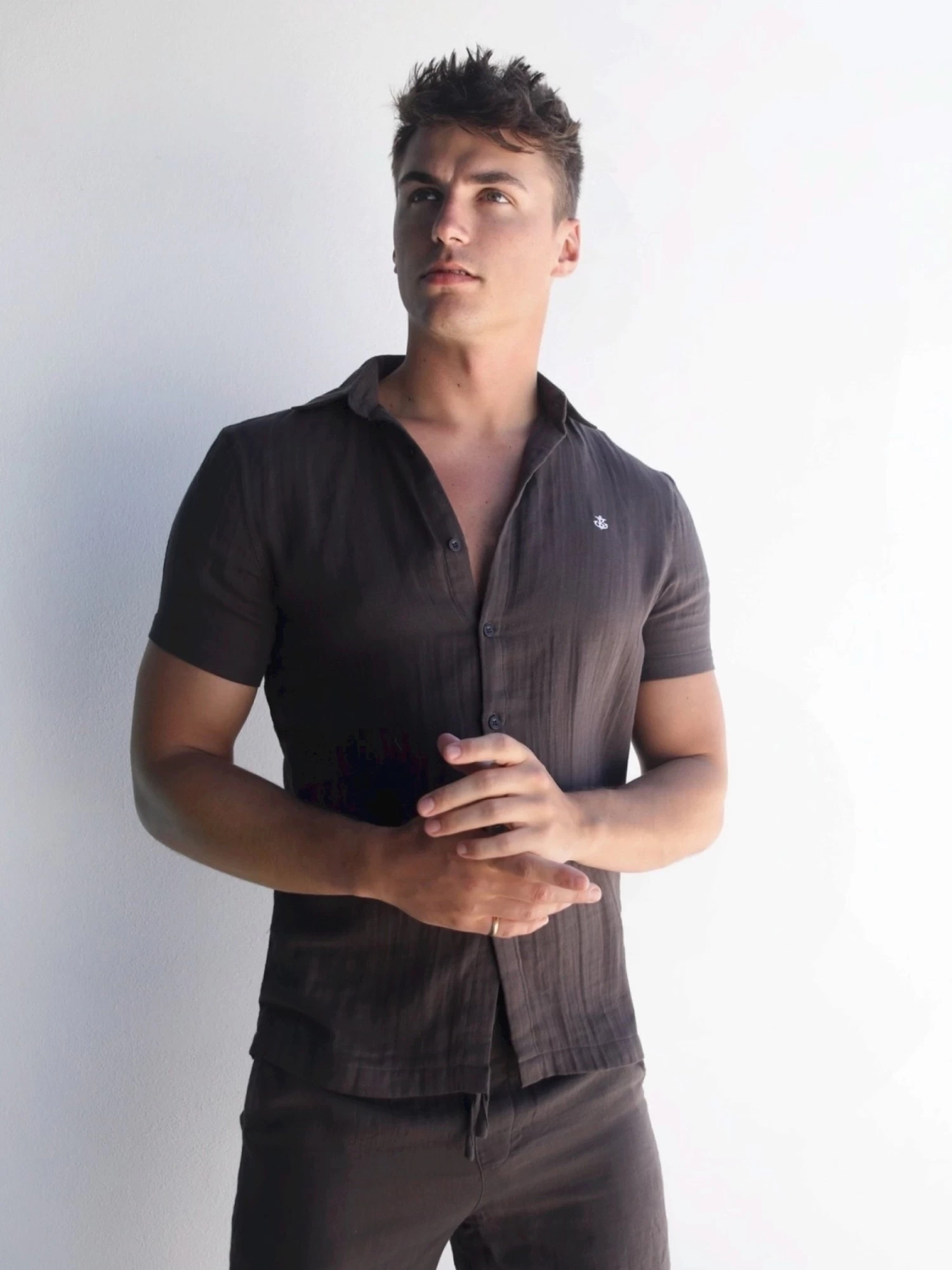 Siena Shirt - Dark Brown 3 Siena Shirt - Dark Brown