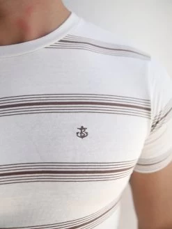 Marcello Stripe T-Shirt - White -Trend Wear Sales 2789White 04D