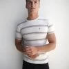Marcello Stripe T-Shirt - White -Trend Wear Sales 2789White 06LEADD