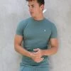 Verona Slim T-Shirt - Khaki Green