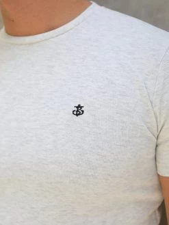 Verona Slim T-Shirt - Marl White -Trend Wear Sales 2799DMarlWhite 06D