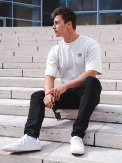 Icon Oversized T-Shirt - Marl White -Trend Wear Sales 2799MarlWhite 08D