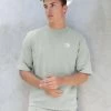 Icon Oversized T-Shirt - Sage Green -Trend Wear Sales 2799SAGE 03LEADD 060f8f0a 6e9c 4ae5 b1e8 8d629b520388