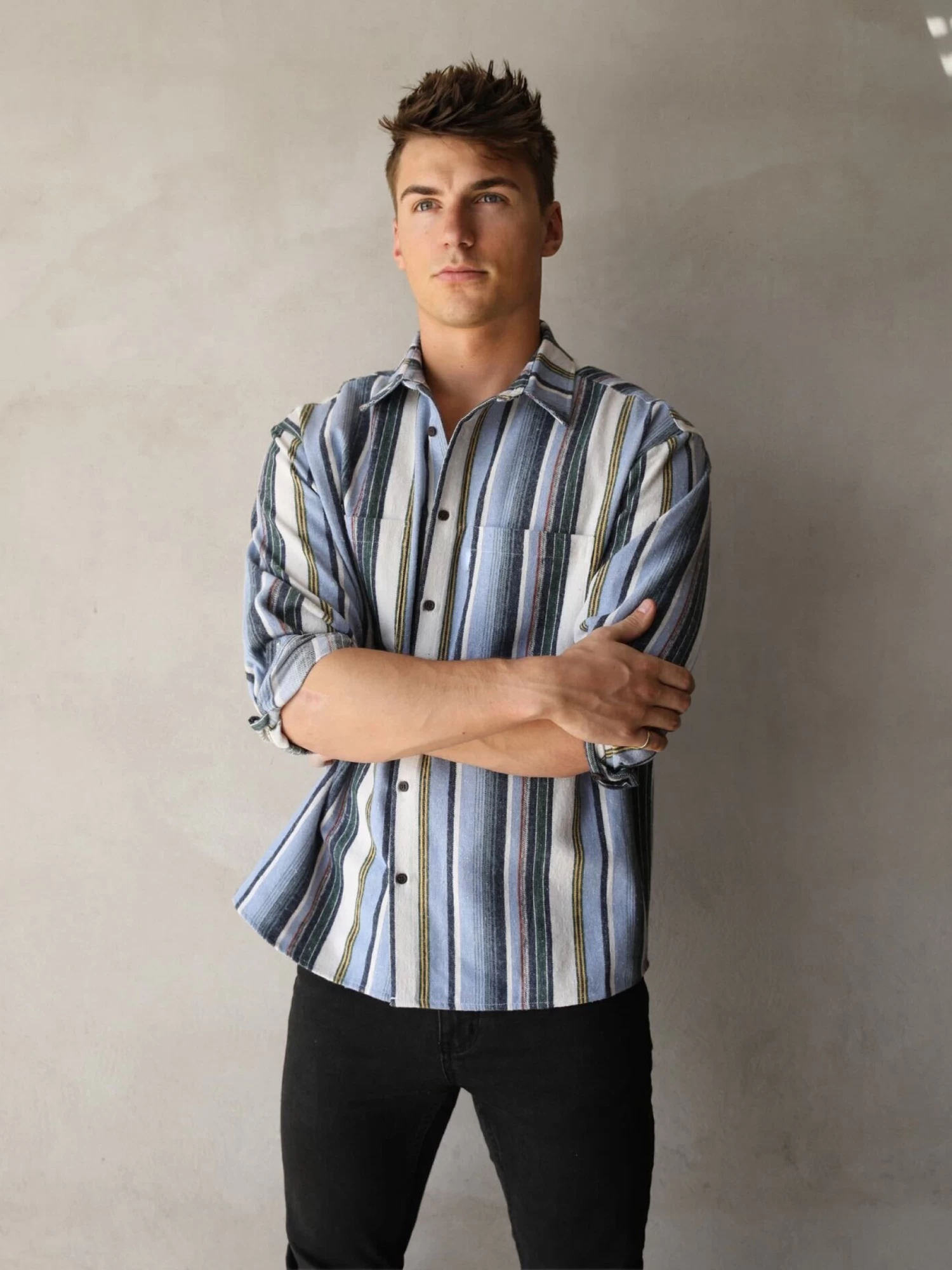 Lucca Stripe Shirt - Blue 4 Lucca Stripe Shirt - Blue - Image 2