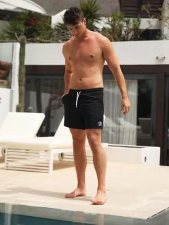 Initial Swim Shorts - Black -Trend Wear Sales 2805CBlack 02D