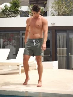 Initial Swim Shorts - Olive -Trend Wear Sales 2805COlive 01D