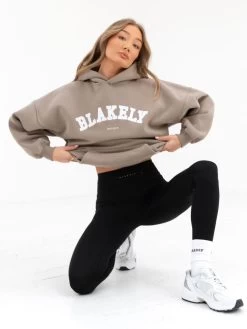 Varsity Oversized Hoodie - Light Beige -Trend Wear Sales 2829VARLightBeige 05D