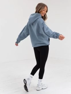 Varsity Oversized Hoodie - Blue -Trend Wear Sales 2829VARW BlueD 1