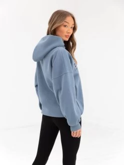 Varsity Oversized Hoodie - Blue -Trend Wear Sales 2829VARW BlueD 3