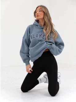 Varsity Oversized Hoodie - Blue -Trend Wear Sales 2829VARW BlueD 5