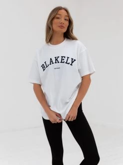 Varsity Oversized T-Shirt - Marl White -Trend Wear Sales 2830VARWGrey 01D 3