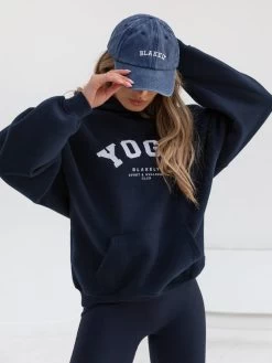 Yoga Oversized Hoodie - Navy 10 Yoga Oversized Hoodie - Navy -Trend Wear Sales 2831 NAVYD