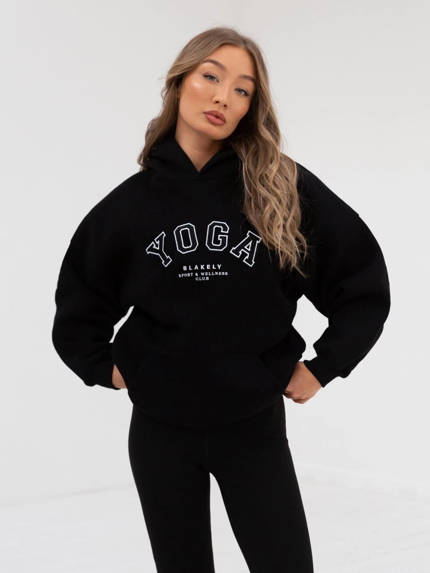 Yoga Oversized Hoodie - Black 8 Yoga Oversized Hoodie - Black - Image 6