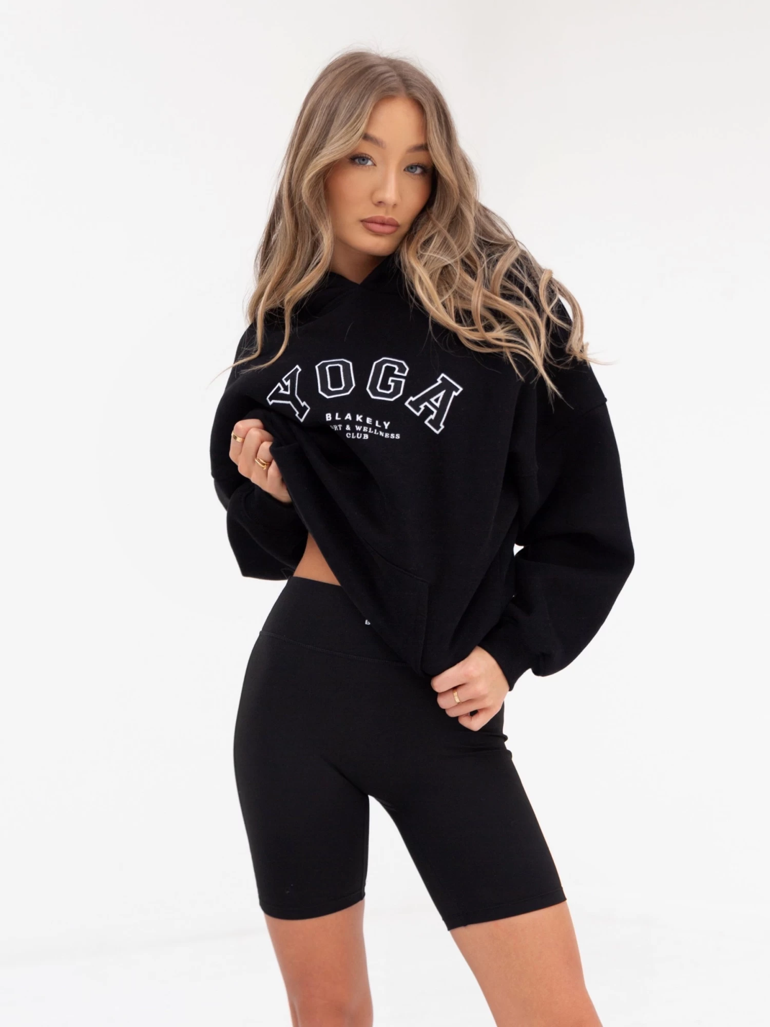 Yoga Oversized Hoodie - Black 4 Yoga Oversized Hoodie - Black - Image 2