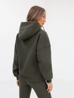 Yoga Oversized Hoodie - Khaki Green 12 Yoga Oversized Hoodie - Khaki Green -Trend Wear Sales 2831Khaki 01D