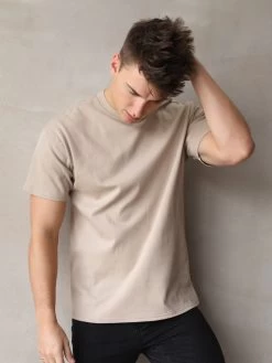 BLKLY Relaxed T-Shirt - Tan -Trend Wear Sales 2837Sand 04D