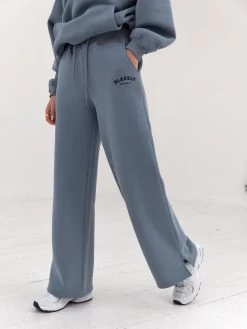Varsity Wide Leg Sweatpants - Blue 12 Varsity Wide Leg Sweatpants - Blue -Trend Wear Sales 2848VARW BlueD