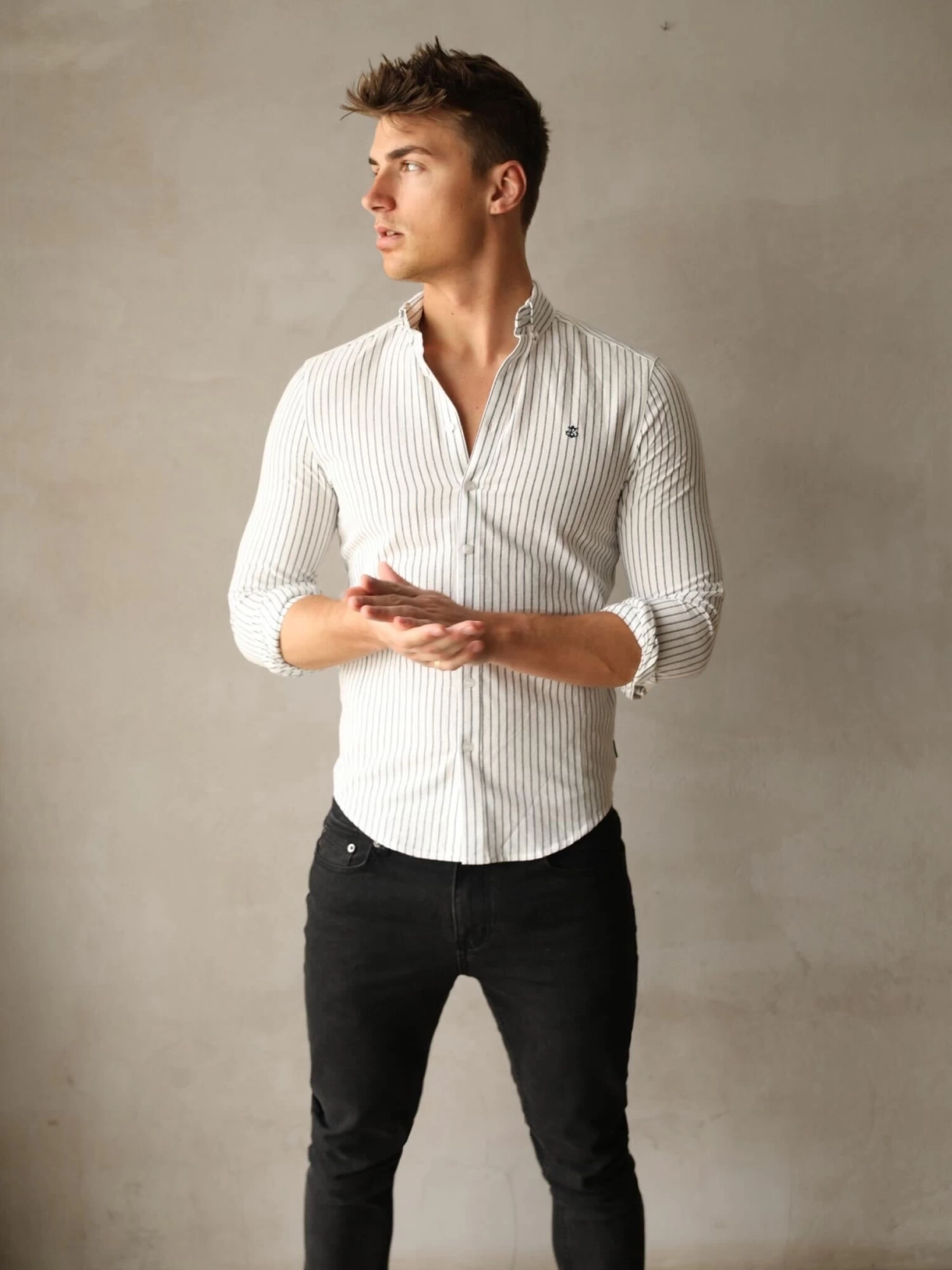 Modena Stripe Shirt - White 7 Modena Stripe Shirt - White - Image 5
