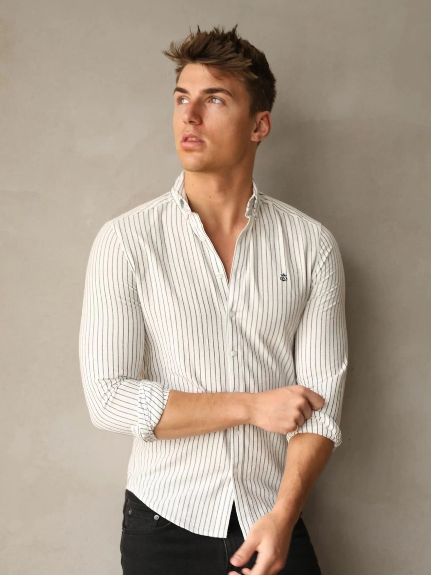 Modena Stripe Shirt - White 6 Modena Stripe Shirt - White - Image 4